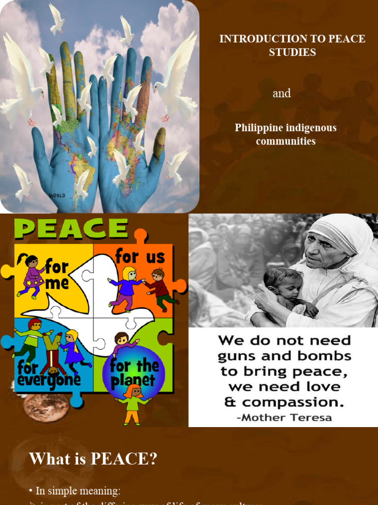 Peace Studies And Indigenous Communities Pdf Peace Violence