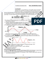 Série D'exercices - Physique Oscillations Mécaniques Libres - Bac Sciences Exp (2014-2015) MR Handoura Naceur