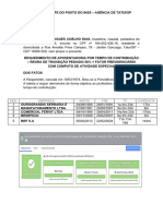 Requerimento de AP Por Tempo de Contribuição - Regra de Transição Pedagio 50% + Fator Previdenciário - Rosangela