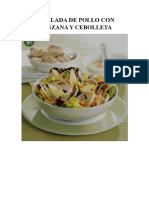 Receta - Ensalada de Pollo Con Manzana Y Cebolleta