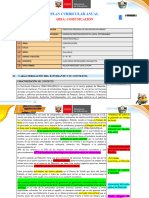 Plan Curricular Anual: Área: Comunicación