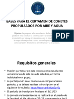 Bases para El Certamen de Cohetes Propulsados Por