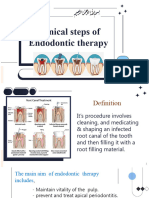 Clinical Steps of Endodontic Therapy.