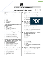 ????? Molecular Basis of Inheritance DPP 05 Yakeen 2 0