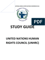 UNHRC Study Guide