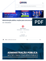 Noções de Administração Pública para Concursos - Gran Cursos Online