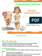 Planejamento Familiar: Métodos Contraceptivos