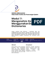 Modul APS - 7 Menganalisis Sistem Menggunakan Data Dictionaries