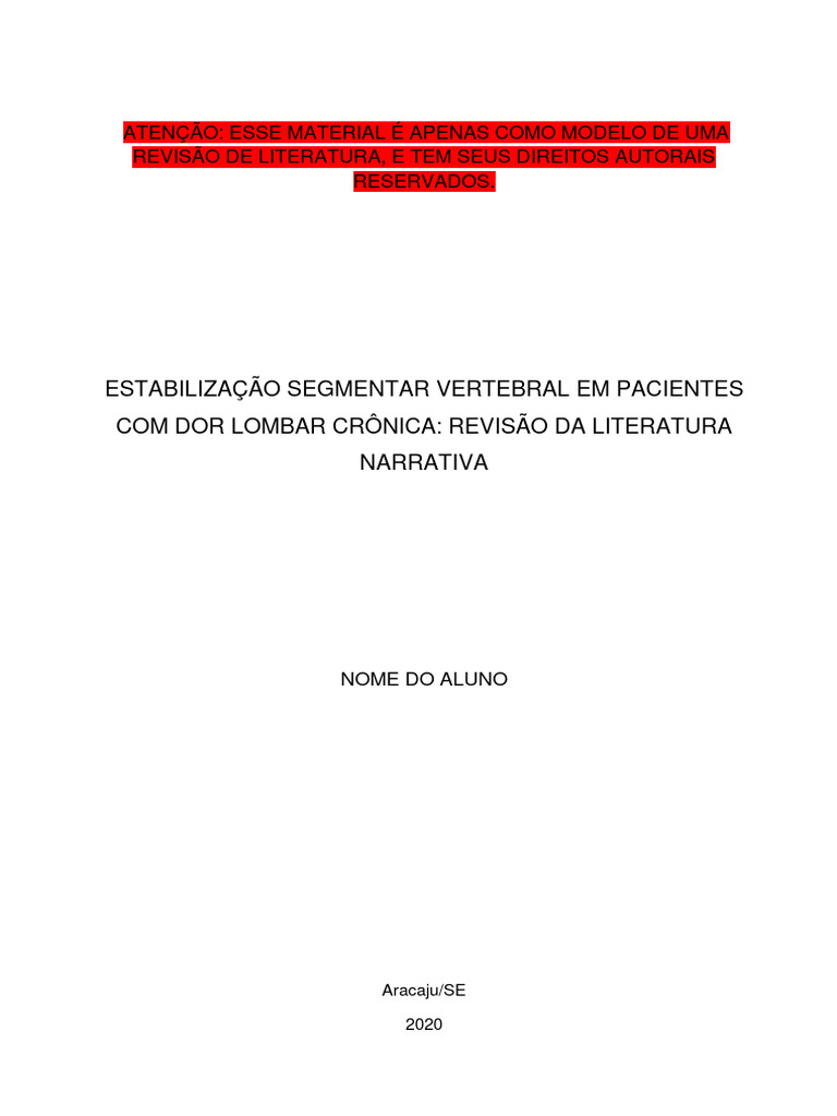 Modelo Tcc 24 Pdf Dor Músculo
