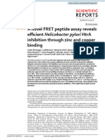 A Novel Fret Peptide Assay Reveals Efficient Helicobacter Pylori Htra Inhibition Through Zinc and Copper Binding