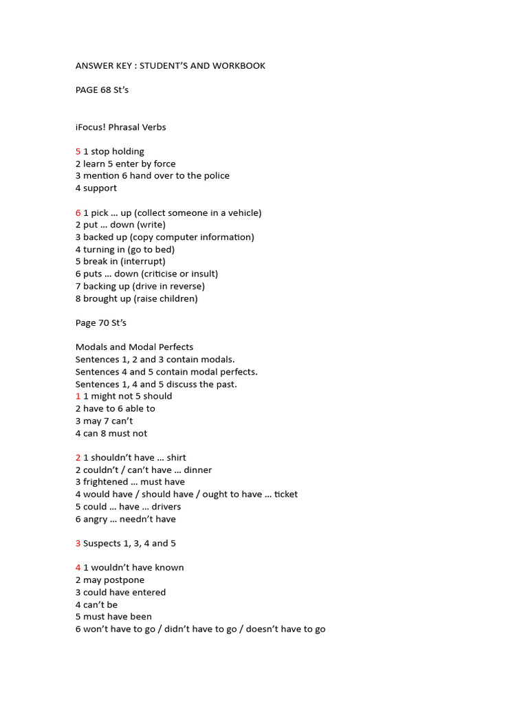 Answer Key | Download Free PDF | Crimes | Crime & Violence