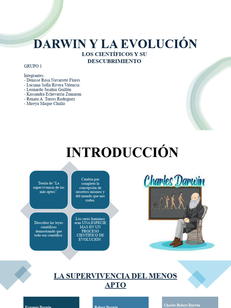 Darwin y la Teoría de la Evolución | PDF | Charles Darwin | Evolución