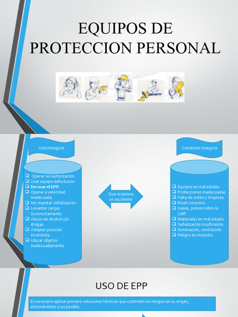 Equipos De Proteccion Personal Pdf Administración De Seguridad Y