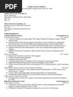 Reading Specialist Resume