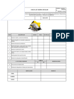 Check List de Sierra Circular