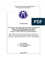 (REFK) Syntactic and Semantic Features of English Verb Get With Reference To Their Vietnamese Equivalents in The Novel Vanity Fair by W M Thackeray