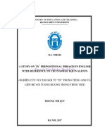 (In) A Study On in Prepositional Phrases in English With Reference To Vietnamese Equivalents