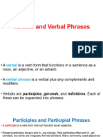 Verbals and Verbal Phrases