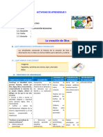 D2 A2 SESION REL. La creación de Dios