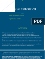 UNIT 1.1 Plant Organs - Activity