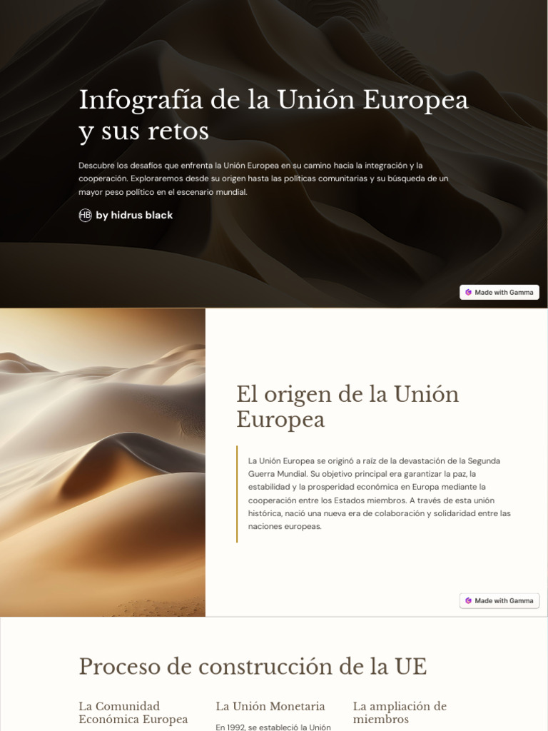 Infografia de La Union Europea y Sus Retos | PDF | Unión Europea ...
