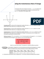 Lesson 2 - Estimating Instantaneous Rates of Change