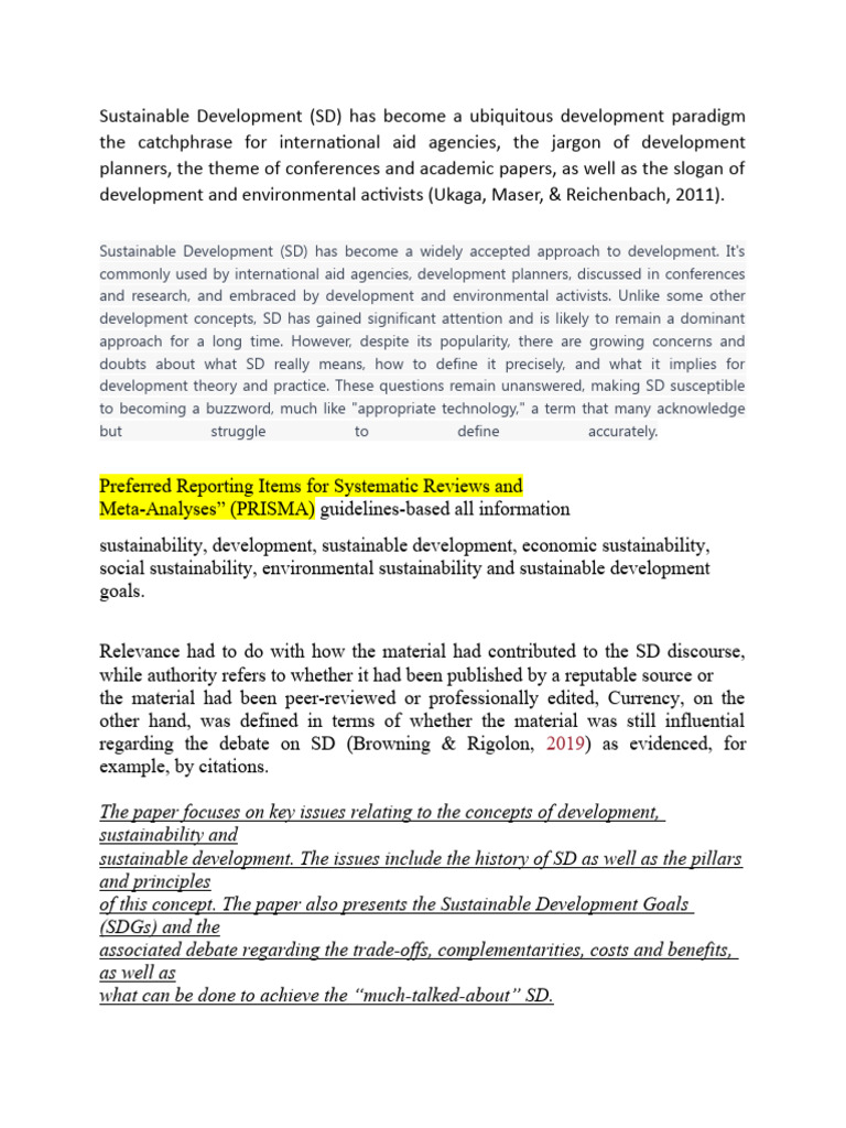 Understanding Sustainable Development Concepts | PDF | Sustainability ...