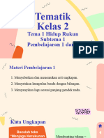 Tematik Tema 1 Subtema 1 (1 Dan 2)