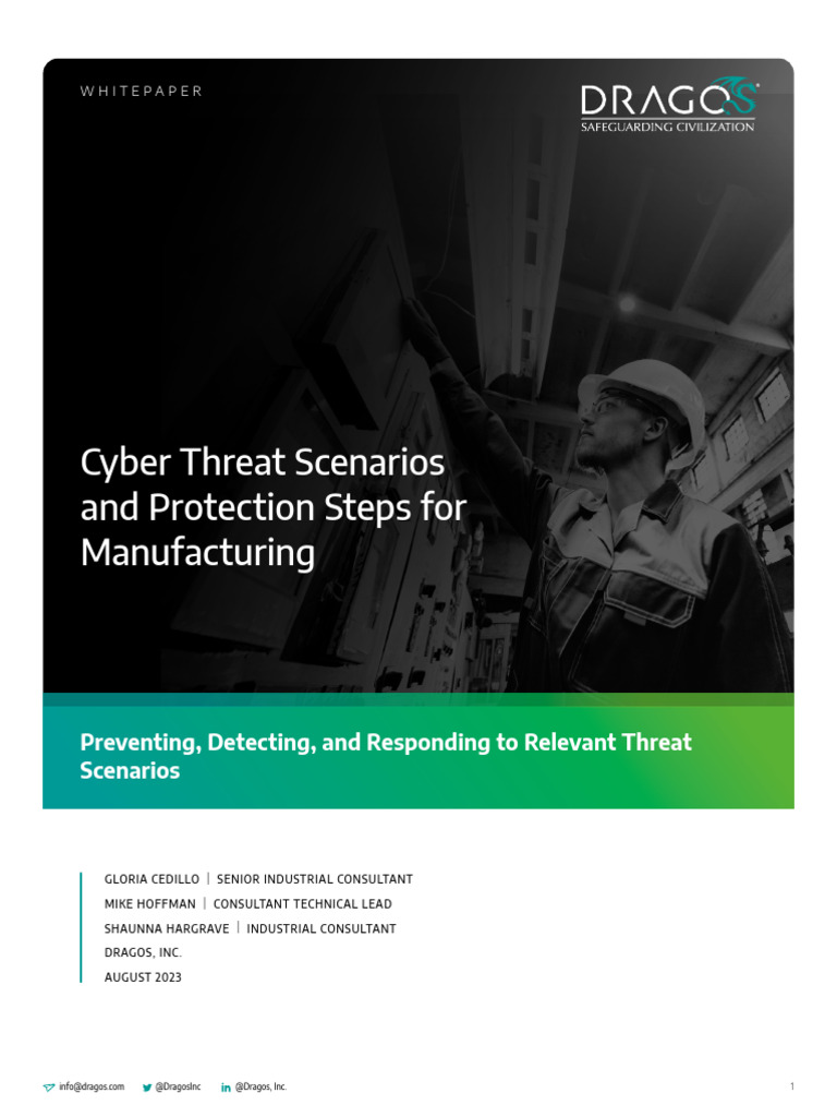 Cybersecurity Threats in Manufacturing | PDF | Computer Security | Security