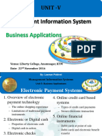 5MIS - Business Applications-Part III (Electronic Payment System)