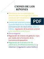 Funciones de Los Riñones