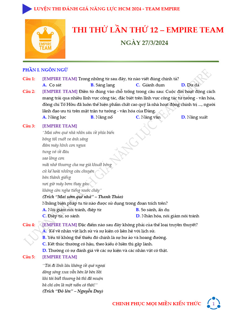 Thi th l n th 12 dgnl empire team pdf