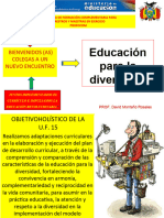 20. U.F. 15 Educación para la diversidad