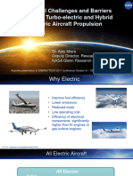 Technical Challenges and Barriers Affecting Turbo-electric and Hybrid Electric Aircraft Propulsion