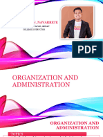 Organization and Administration Presentation
