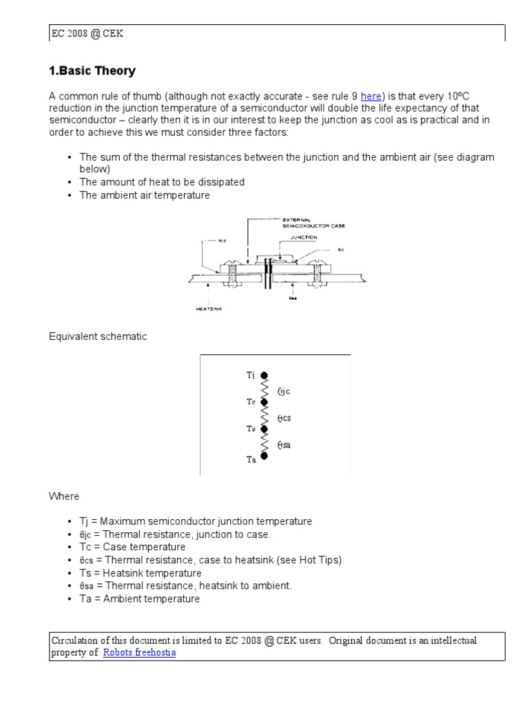 Electronic Product Design Heat Sink | PDF | Convection | Electrical