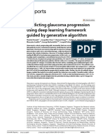 Predicting Glaucoma Progression Using Deep Learning Framework Guided by Generative Algorithm