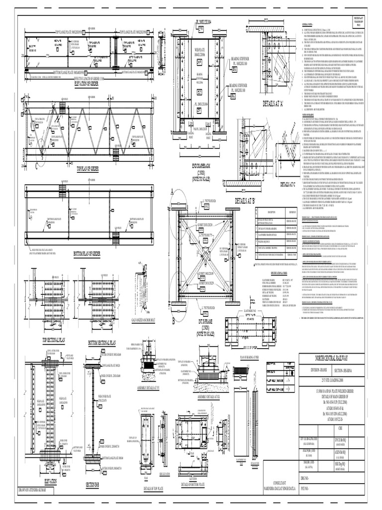 Fabrication Girder of BR No-1034 & 1105 | PDF | Welding | Construction