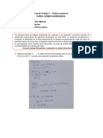 Ficha de Trabajo 2 - “Cinética Química” PDF.