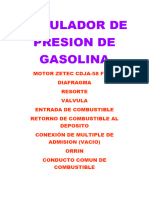 Regulador de Presion de Gasolina