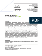 Stoesz Eaton 2020 Academic Integrity Policies of Publicly Funded Universities in Western Canada