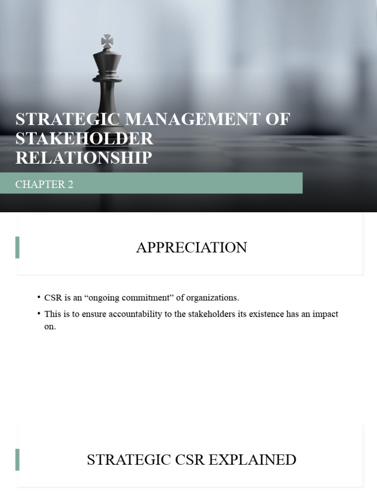 Strategic Management of Stakeholder CSR | PDF | Corporate Social ...
