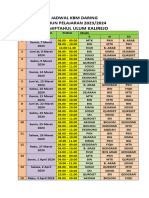 Jadwal KBM Daring'24