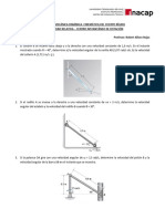 Guía 2. Mecánica Dinámica. Velocidad Relativa y Centro Instantáneo de Rotación