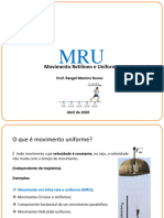 Apresentação MRU
