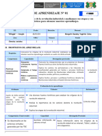 Sesion de Aprendizaje #01 - 4to CC - SS