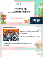 Pag-Usbong NG Damdaming Pilipino: Quarter 4 Week 1