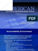 The American Accounting Association Plenary Session