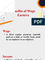 Benefits of Wage Earners