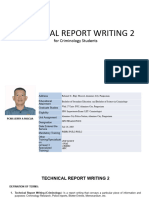 Technical Report Writing 2